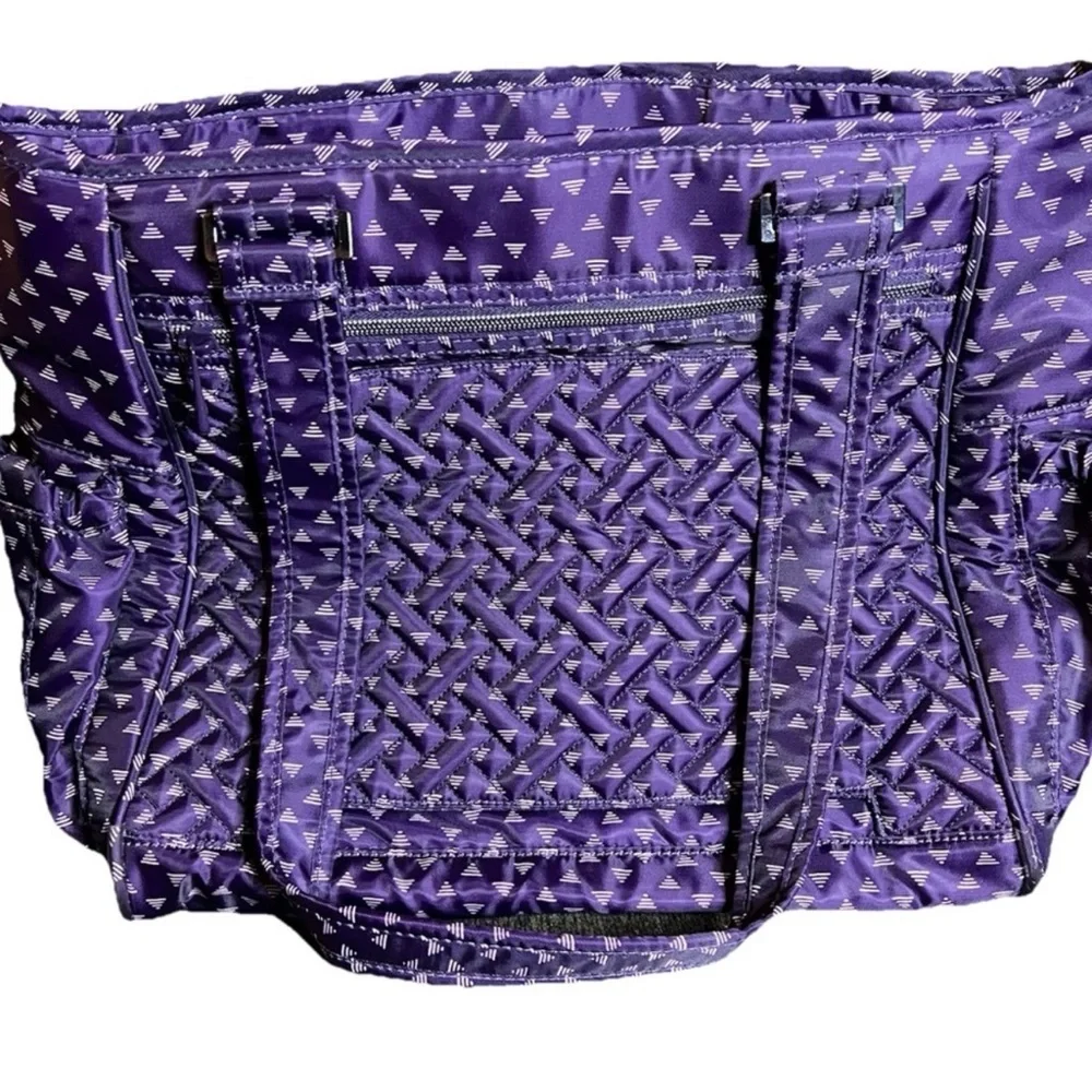 New Lug Cabby RFID Tote In Triangle Concord Purple